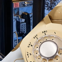 Pay phone and old phone